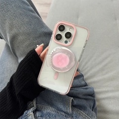 Clear Jelly Magnetic Stand iPhone Case