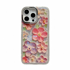 Bling Oil Painting Flower iPhone Case