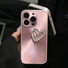 Aurora Pearl Heart iPhone Case