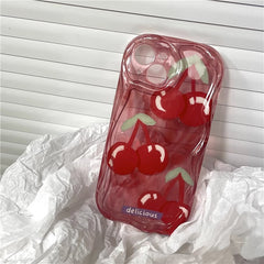 Cream Edge Cherry iPhone Case