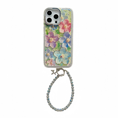 Bling Oil Painting Flower iPhone Case