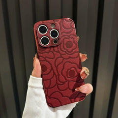 Electroplated Camellia iPhone Case