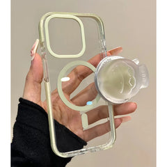 Clear Jelly Magnetic Stand iPhone Case