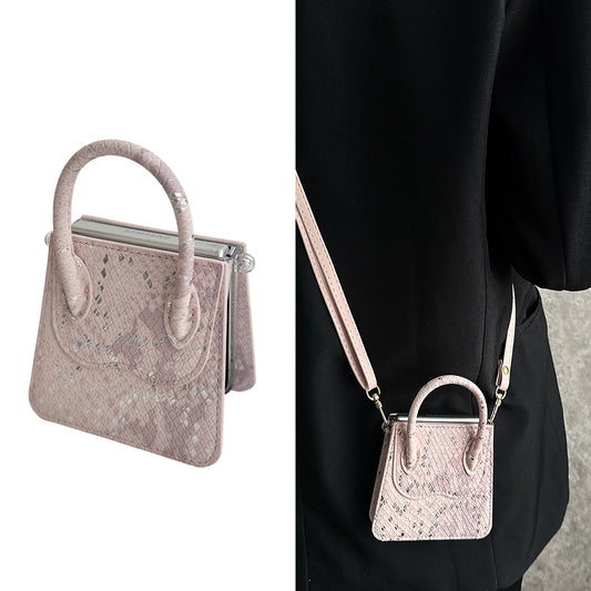 Snake Pattern Handbag Samsung Galaxy Z Flip Case