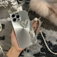 Aurora Pearl Heart iPhone Case
