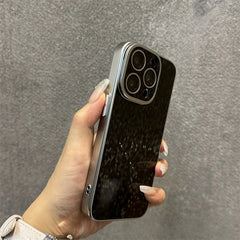 Diamond Sequin Laser Eyeglass Bracket iPhone Case