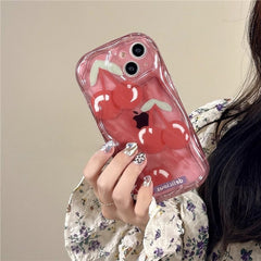 Cream Edge Cherry iPhone Case