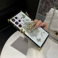 Dream Aurora Butterfly Diamond Stand Samsung Case