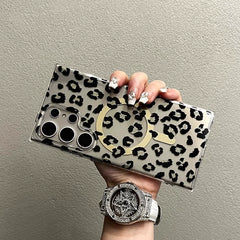 Leopard Transparent MagSafe Case for Samsung