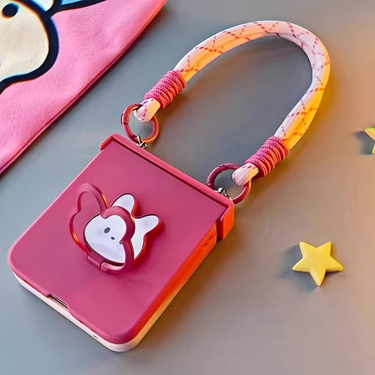 Cute Bunny Stand Samsung Galaxy Z Flip Series  Case