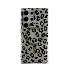 Leopard Transparent MagSafe Case for Samsung
