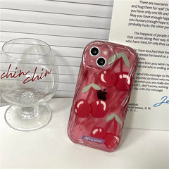 Cream Edge Cherry iPhone Case