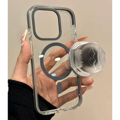 Clear Jelly Magnetic Stand iPhone Case