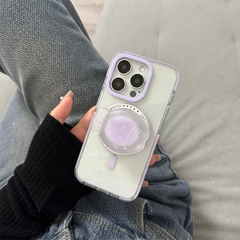 Clear Jelly Magnetic Stand iPhone Case