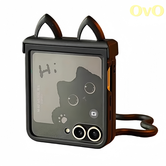 Cute Cat Ears Foldable Samsung Case