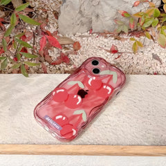 Cream Edge Cherry iPhone Case