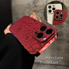 Electroplated Camellia iPhone Case