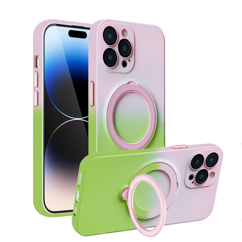 Gradient Magnetic 360° Rotating Stand iPhone Case
