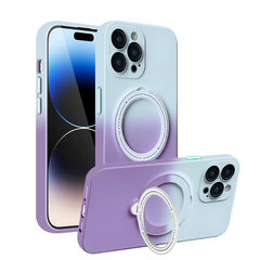 Gradient Magnetic Rotating Stand iPhone Case