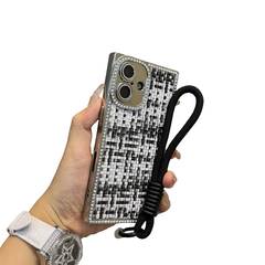 Square Electroplated Weave Pattern iPhone Case