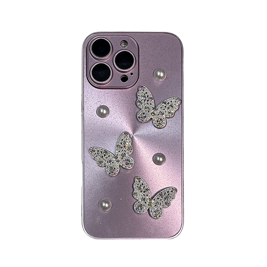 3D Pearl Butterfly iPhone Case