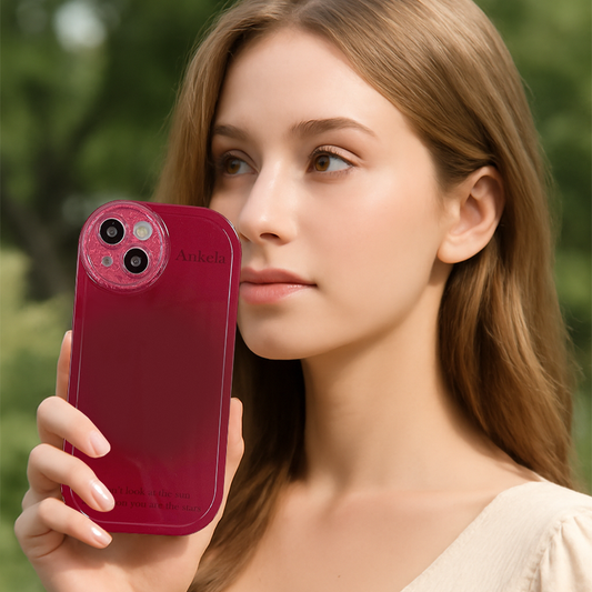 Gradient blush smudged iPhone case