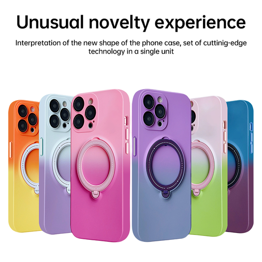 Gradient Magnetic 360° Rotating Stand iPhone Case