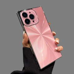 Square Aurora Shine Electroplated iPhone Case