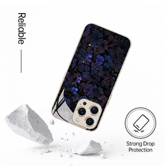 Starry Night Flowers Dark Style iPhone Case