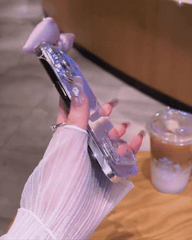 Purple Bow Half-Edge Stand iPhone Case