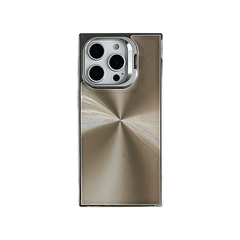 Square Aurora Shining Electroplating Stand iPhone Case