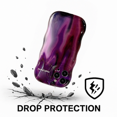 Purple Pearl Leather Wristband iPhone Case