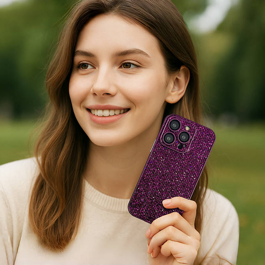 Sparkling all-diamond multi-color iPhone case