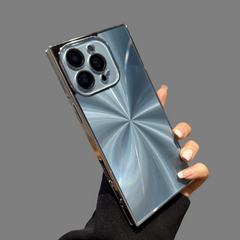 Square Aurora Shine Electroplated iPhone Case
