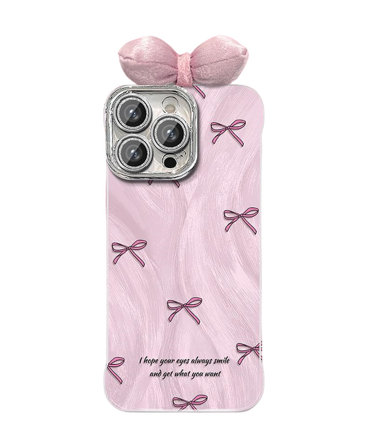 Purple Bow Half-Edge Stand iPhone Case