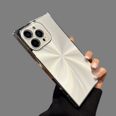 Square Aurora Shine Electroplated iPhone Case