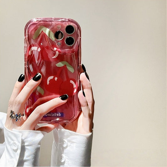 Cream Edge Cherry iPhone Case