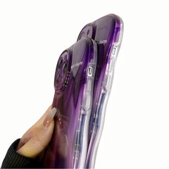 Purple Pearl Leather Wristband iPhone Case