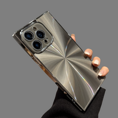 Square Aurora Shine Electroplated iPhone Case