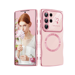 Samsung Electroplate Heart Magnetic Case