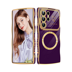 Samsung Electroplate Heart Magnetic Case
