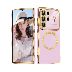 Samsung Electroplate Heart Magnetic Case