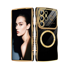 Samsung Electroplate Heart Magnetic Case