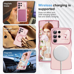 Samsung Electroplate Heart Magnetic Case