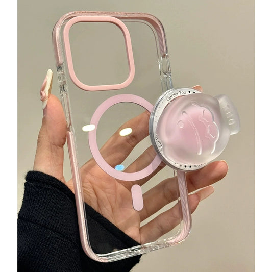 Clear Jelly Magnetic Stand iPhone Case