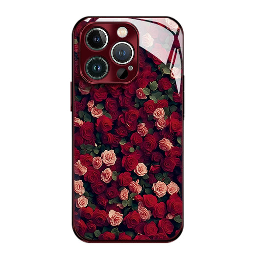 Full Screen Rose Bush iPhone Case