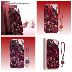 Full Screen Rose Bush iPhone Case