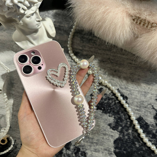 Aurora Pearl Heart iPhone Case