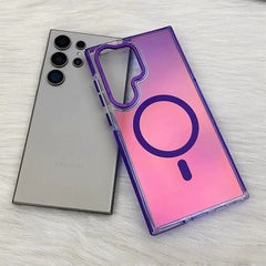 Metal Bezel Colorful Magnetic Samsung Case