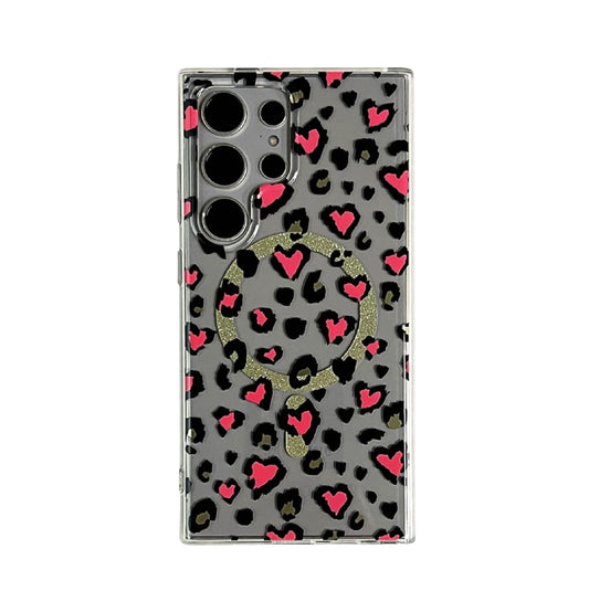 Leopard Transparent MagSafe Case for Samsung